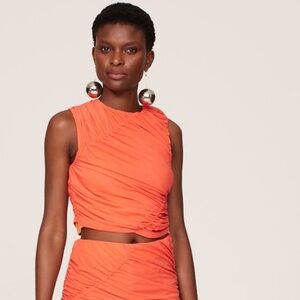 Simon Miller Loop Ruched Top Sweet Coral XS